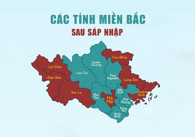 Bản đồ Việt Nam sau sáp nhập: Danh sách tỉnh thành